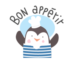 Little French Pingu v2 sticker #13342014