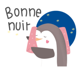 Little French Pingu v2 sticker #13342016