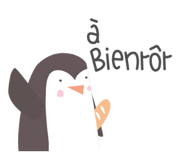 Little French Pingu v2 sticker #13342017