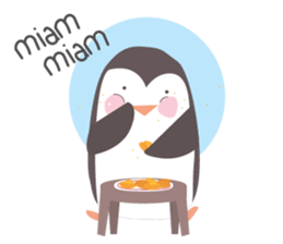 Little French Pingu v2 sticker #13342025