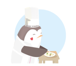 Little French Pingu v2 sticker #13342034