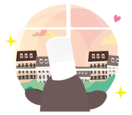 Little French Pingu v2 sticker #13342035