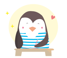 Little French Pingu v2 sticker #13342036