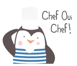 Little French Pingu v2 sticker #13342039