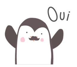 Little French Pingu v2 sticker #13342042