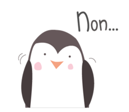 Little French Pingu v2 sticker #13342043