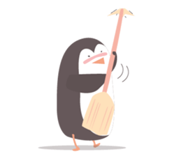 Little French Pingu v2 sticker #13342045