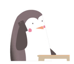 Little French Pingu v2 sticker #13342048