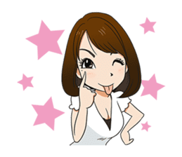 This is a lucky madonna line sticker sticker #13342255