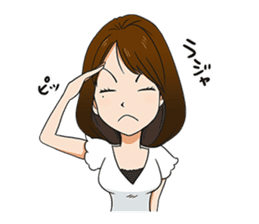 This is a lucky madonna line sticker sticker #13342260