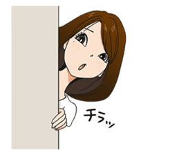 This is a lucky madonna line sticker sticker #13342263