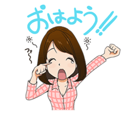 This is a lucky madonna line sticker sticker #13342268