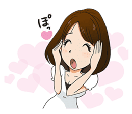 This is a lucky madonna line sticker sticker #13342271