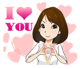 This is a lucky madonna line sticker sticker #13342273