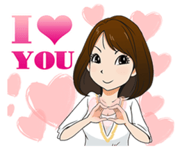 This is a lucky madonna line sticker sticker #13342273