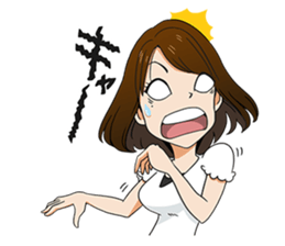 This is a lucky madonna line sticker sticker #13342275