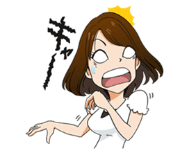 This is a lucky madonna line sticker sticker #13342275