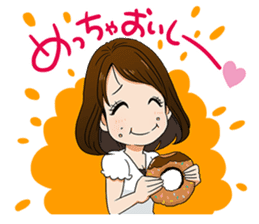 This is a lucky madonna line sticker sticker #13342276