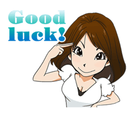 This is a lucky madonna line sticker sticker #13342277