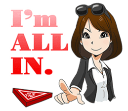 This is a lucky madonna line sticker sticker #13342282