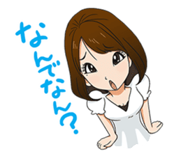 This is a lucky madonna line sticker sticker #13342284