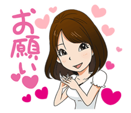 This is a lucky madonna line sticker sticker #13342289