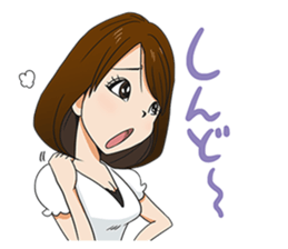 This is a lucky madonna line sticker sticker #13342292