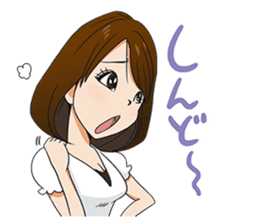 This is a lucky madonna line sticker sticker #13342292