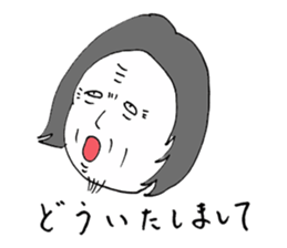 Men of long hair sticker #13342722