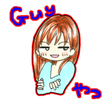 The Casual Japanese and English Stickers sticker #13343388