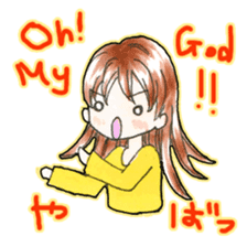 The Casual Japanese and English Stickers sticker #13343400