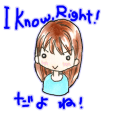 The Casual Japanese and English Stickers sticker #13343411