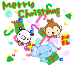 Winter of events Christmas New Year sticker #13344071