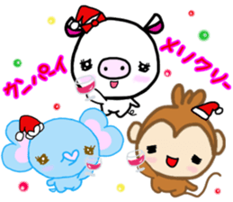 Winter of events Christmas New Year sticker #13344075