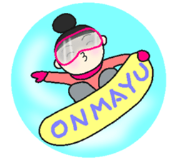 onmayu dango chan - winter - sticker #13344121