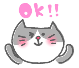 Cat of the red nose sticker #13345022