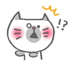 Cat of the red nose sticker #13345057