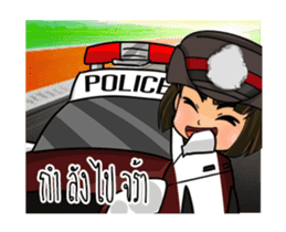 LADY POLICE sticker #13345124