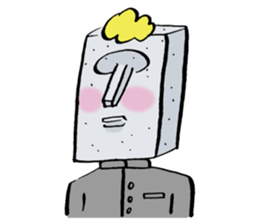 Stone school sticker #13345402