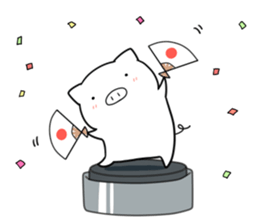 Life is hard on a pig 4 sticker #13345472