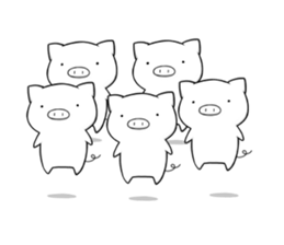 Life is hard on a pig 4 sticker #13345497