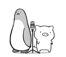 Life is hard on a pig 4 sticker #13345507