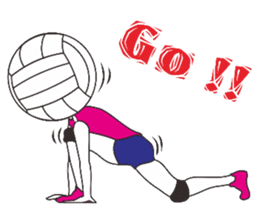 My volleyball lover sticker #13347685