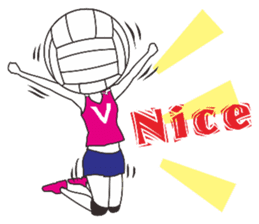 My volleyball lover sticker #13347687