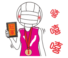 My volleyball lover sticker #13347692