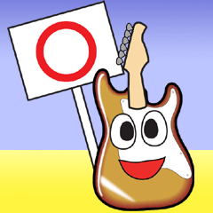 40 kinds of Guitar Sticker for Rock fan.