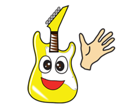 40 kinds of Guitar Sticker for Rock fan. sticker #13348208