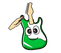 40 kinds of Guitar Sticker for Rock fan. sticker #13348210