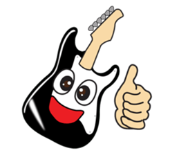 40 kinds of Guitar Sticker for Rock fan. sticker #13348211