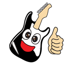 40 kinds of Guitar Sticker for Rock fan. sticker #13348211